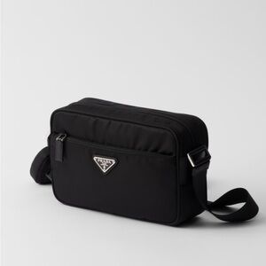 Prada Black Nylon camera crossbody bag